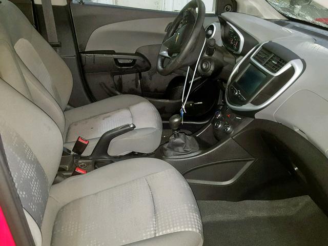 1G1JA5SG7H4139015 - 2017 CHEVROLET SONIC LS 红色 照片 5