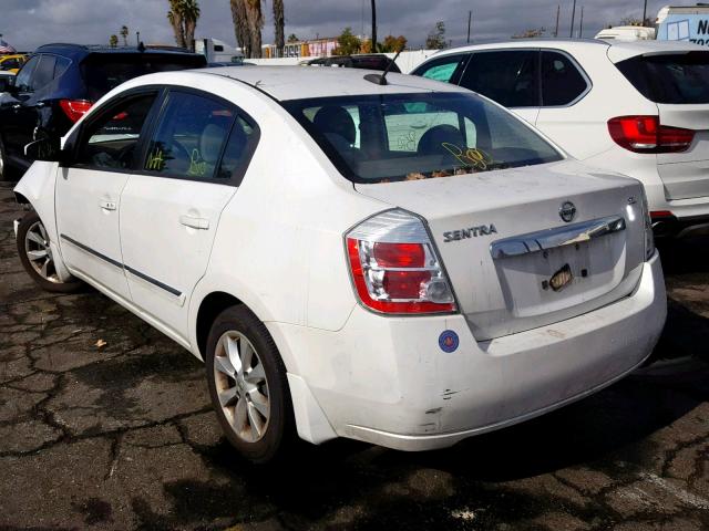 3N1AB6AP5AL676478 - 2010 NISSAN SENTRA 2.0 WHITE photo 3