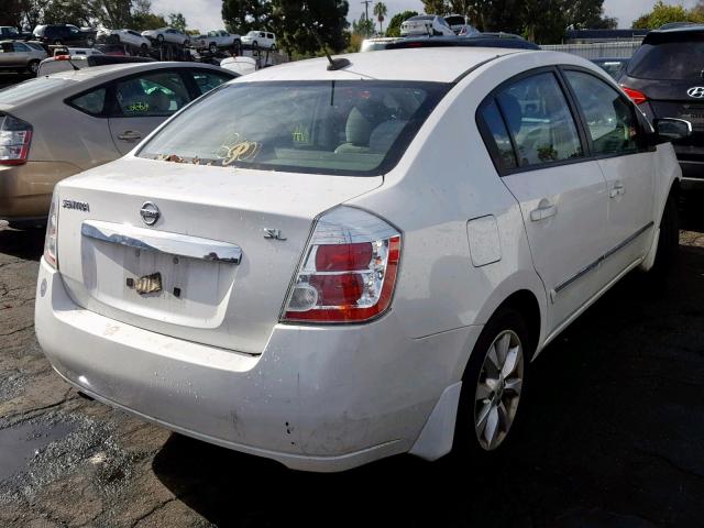 3N1AB6AP5AL676478 - 2010 NISSAN SENTRA 2.0 WHITE photo 4