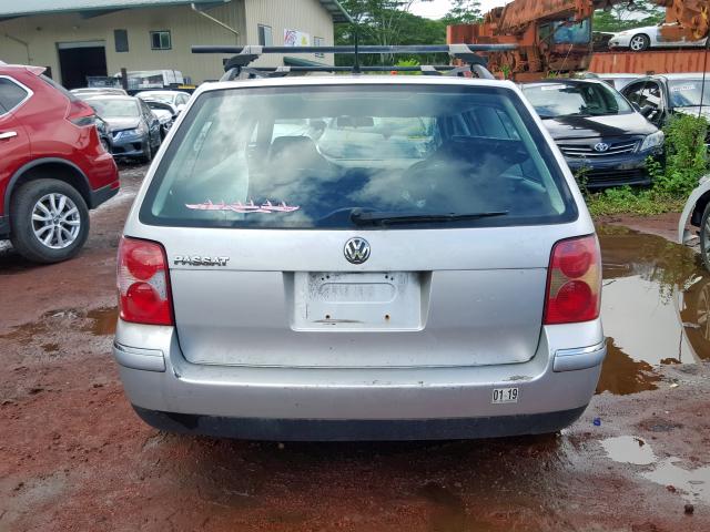 WVWVD63B53E464628 - 2003 VOLKSWAGEN PASSAT GLS SILVER photo 9