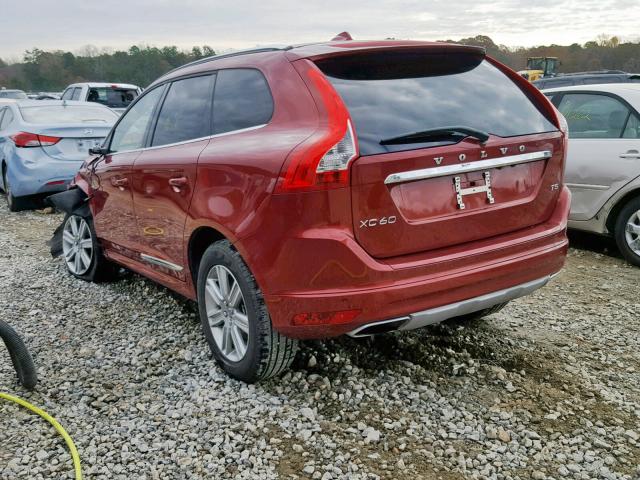 YV440MDU1H2206687 - 2017 VOLVO XC60 T5 BURGUNDY photo 3