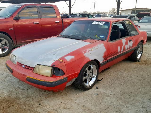 1FACP40M8MF170232 - 1991 FORD MUSTANG LX RED photo 2