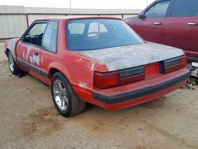 1FACP40M8MF170232 - 1991 FORD MUSTANG LX RED photo 3