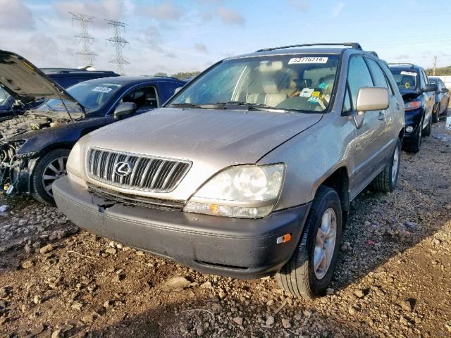 JTJHF10U210224265 - 2001 LEXUS RX 300 TAN photo 2