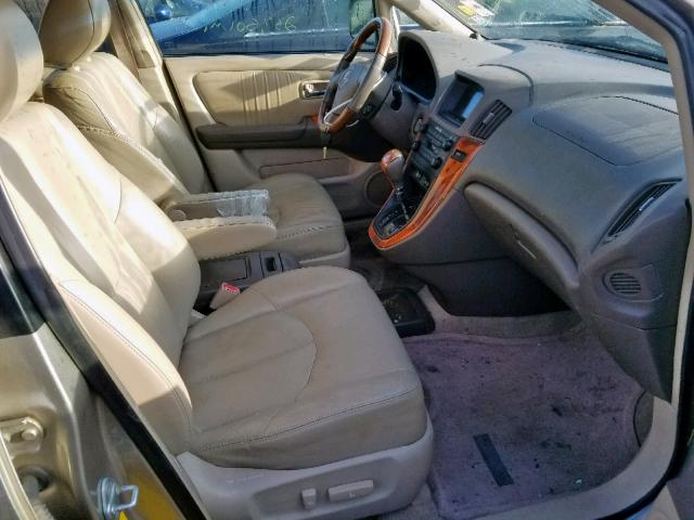 JTJHF10U210224265 - 2001 LEXUS RX 300 TAN photo 5