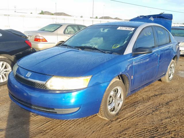 1G8AJ52F54Z100218 - 2004 SATURN ION LEVEL BLUE photo 2