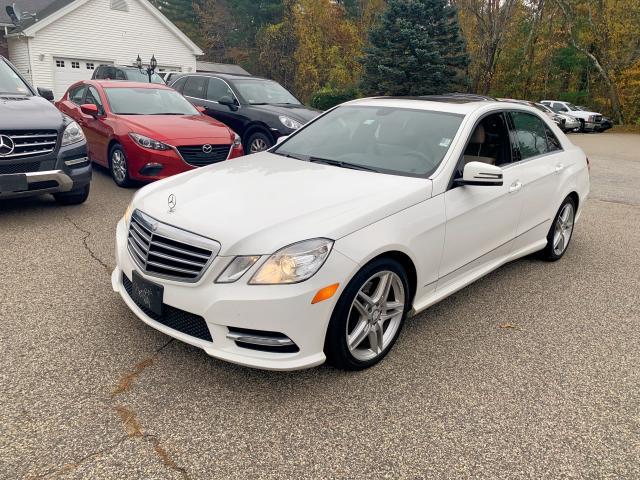 WDDHF8JB7DA695843 - 2013 MERCEDES-BENZ E 350 4MAT WHITE photo 1