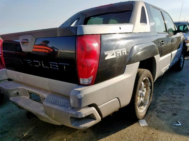 3GNEC13T82G112401 - 2002 CHEVROLET AVALANCHE BLACK photo 4