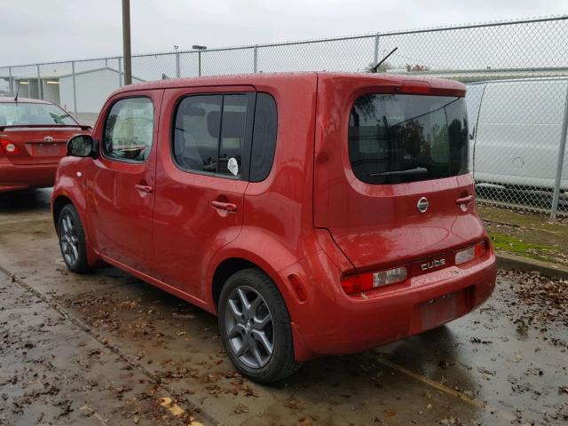 JN8AZ2KR9AT154874 - 2010 NISSAN CUBE BASE BURGUNDY photo 3