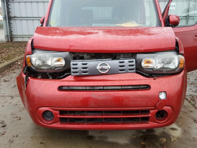 JN8AZ2KR9AT154874 - 2010 NISSAN CUBE BASE BURGUNDY photo 7