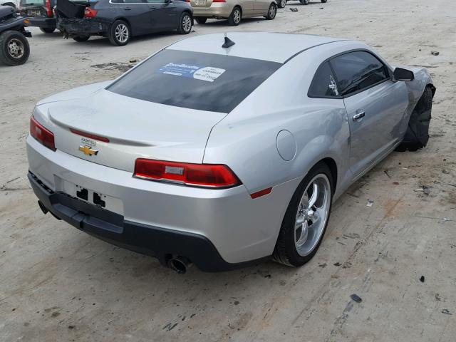 2G1FA1E34E9154393 - 2014 CHEVROLET CAMARO LS SILVER photo 4