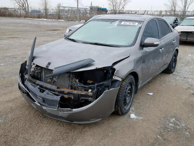 KNAFW4A32A5254707 - 2010 KIA FORTE SX GRAY photo 2