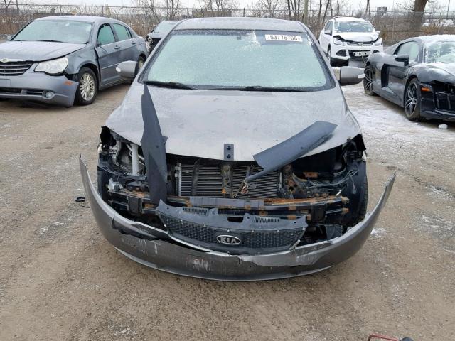 KNAFW4A32A5254707 - 2010 KIA FORTE SX GRAY photo 9