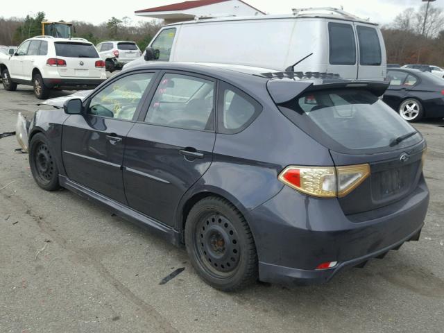 JF1GH76699G806294 - 2009 SUBARU IMPREZA WR GRAY photo 3