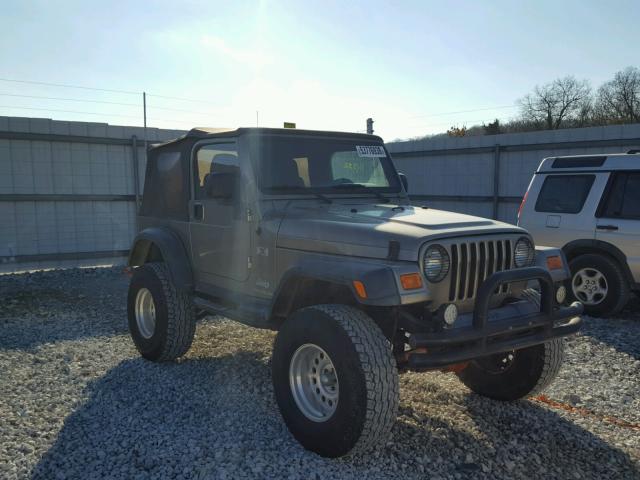 1J4FA39S35P349143 - 2005 JEEP WRANGLER X GRAY photo 1