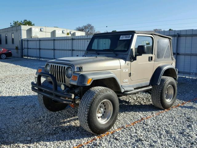 1J4FA39S35P349143 - 2005 JEEP WRANGLER X GRAY photo 2