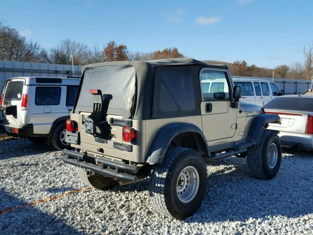 1J4FA39S35P349143 - 2005 JEEP WRANGLER X GRAY photo 4