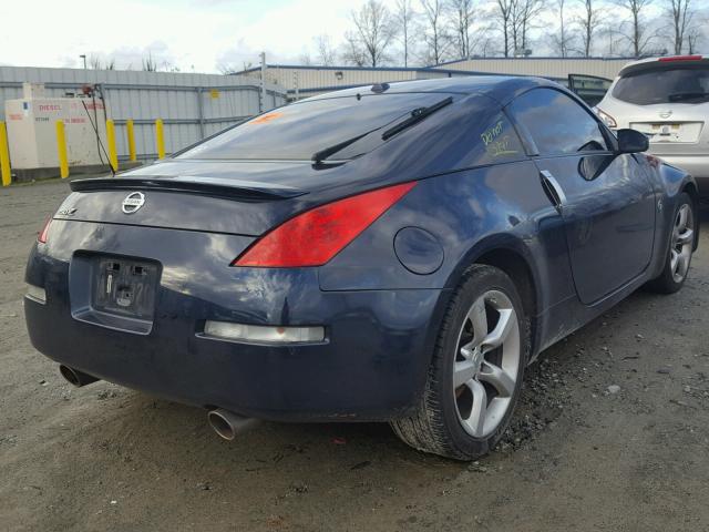 JN1BZ34E68M750631 - 2008 NISSAN 350Z COUPE BLUE photo 4