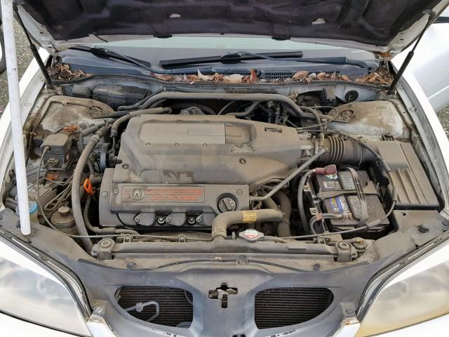 19UYA42721A016618 - 2001 ACURA 3.2CL TYPE WHITE photo 7