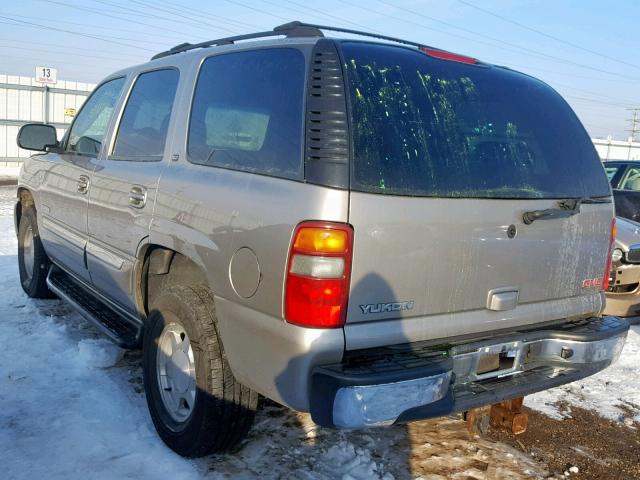 1GKEK13Z03J190806 - 2003 GMC YUKON BEIGE photo 3