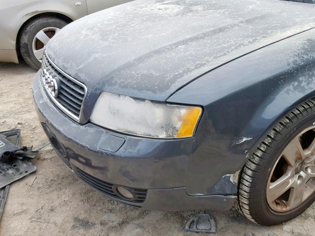 WAULT68E83A251450 - 2003 AUDI A4 3.0 QUA GRAY photo 9