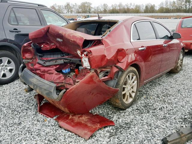 1G1ZK57719F158190 - 2009 CHEVROLET MALIBU LTZ RED photo 4