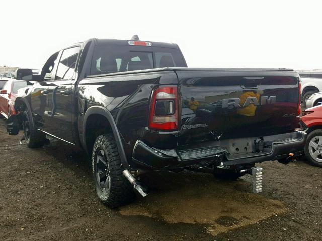 1C6SRFLT9KN584502 - 2019 RAM 1500 REBEL BLACK photo 3