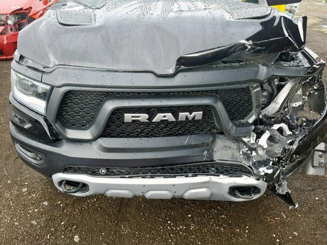 1C6SRFLT9KN584502 - 2019 RAM 1500 REBEL BLACK photo 7