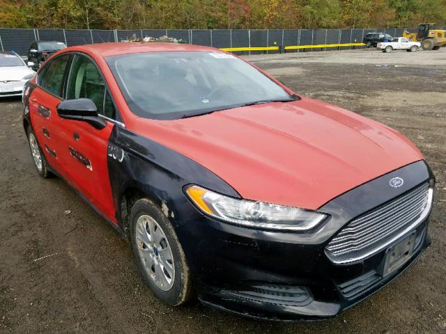 3FA6P0G70DR249774 - 2013 FORD FUSION S RED photo 1