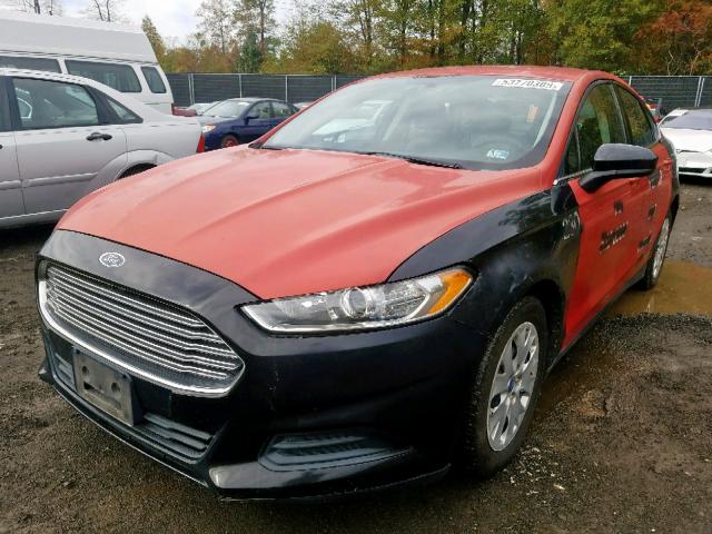 3FA6P0G70DR249774 - 2013 FORD FUSION S RED photo 2