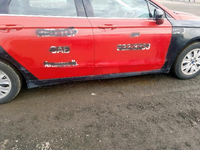 3FA6P0G70DR249774 - 2013 FORD FUSION S RED photo 9