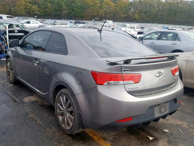 KNAFW6A3XC5596954 - 2012 KIA FORTE SX GRAY photo 3