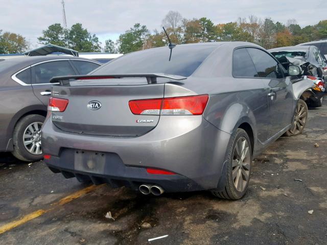 KNAFW6A3XC5596954 - 2012 KIA FORTE SX GRAY photo 4