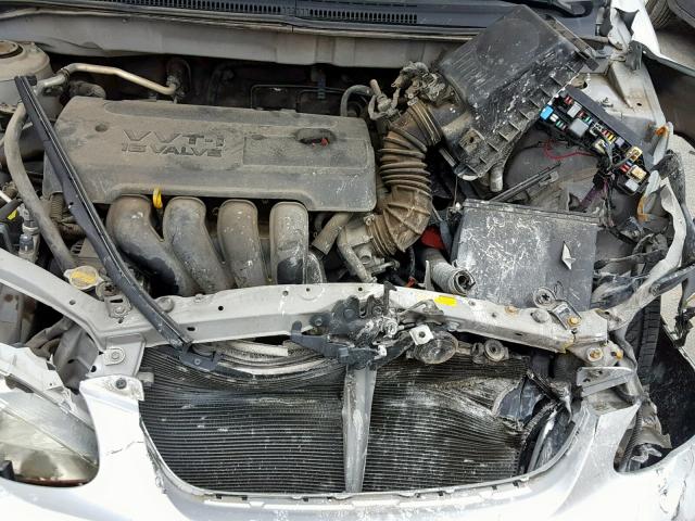 1NXBR32E47Z843058 - 2007 TOYOTA COROLLA SILVER photo 7