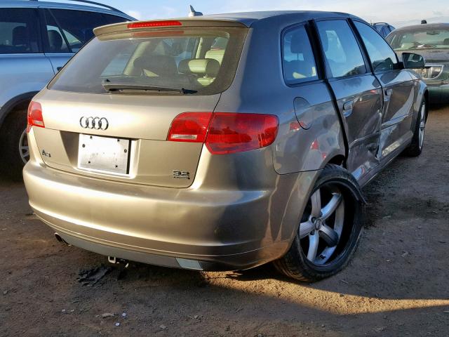 WAUKD98P37A124283 - 2007 AUDI A3 S-LINE TAN photo 4