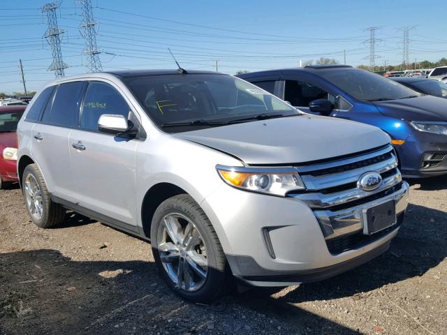 2FMDK3JC8BBB40705 - 2011 FORD EDGE SEL SILVER photo 1