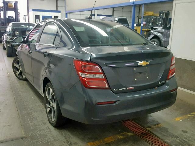 1G1JF5SB6H4129484 - 2017 CHEVROLET SONIC PREM GRAY photo 3