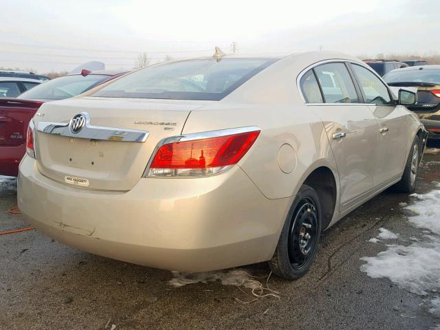 1G4GC5EG3AF185311 - 2010 BUICK LACROSSE C TAN photo 4