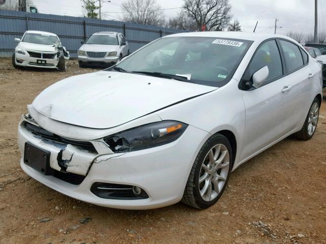 1C3CDFBA8DD331227 - 2013 DODGE DART SXT WHITE photo 2