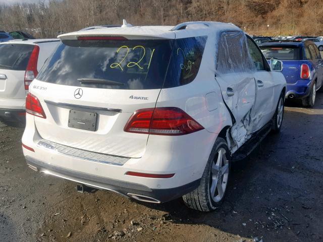 4JGDA5HB5GA714224 - 2016 MERCEDES-BENZ GLE 350 4M WHITE photo 4