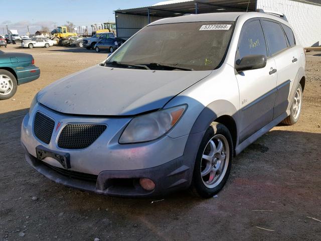 5Y2SL63845Z449219 - 2005 PONTIAC VIBE SILVER photo 2