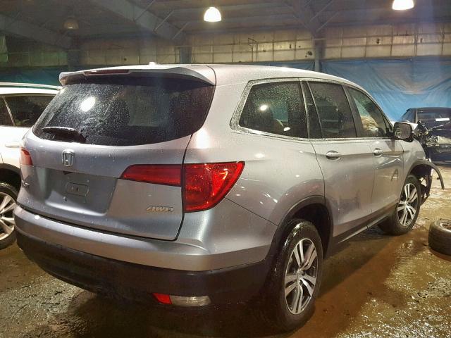 5FNYF6H72HB049266 - 2017 HONDA PILOT EXLN SILVER photo 4