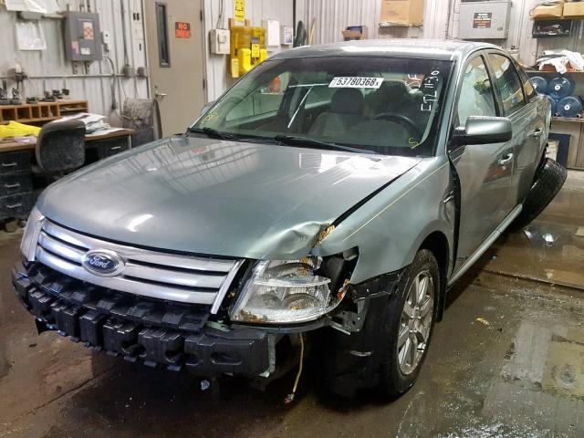 1FAHP24W28G158888 - 2008 FORD TAURUS SEL BLUE photo 2