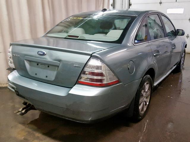 1FAHP24W28G158888 - 2008 FORD TAURUS SEL BLUE photo 4