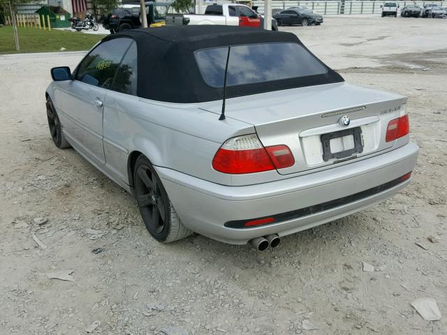 WBABW334X4PL25868 - 2004 BMW 325 CI SILVER photo 3
