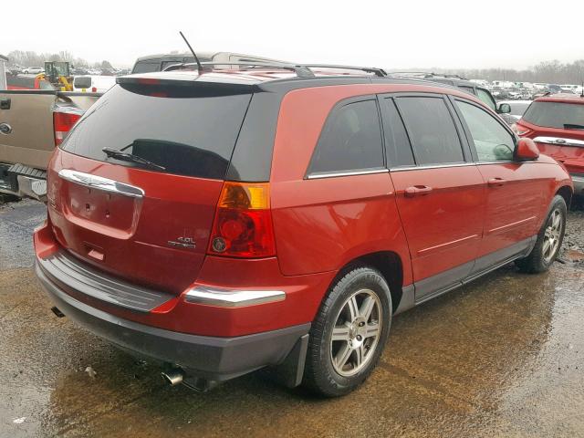 2A8GF68X17R225313 - 2007 CHRYSLER PACIFICA T RED photo 4