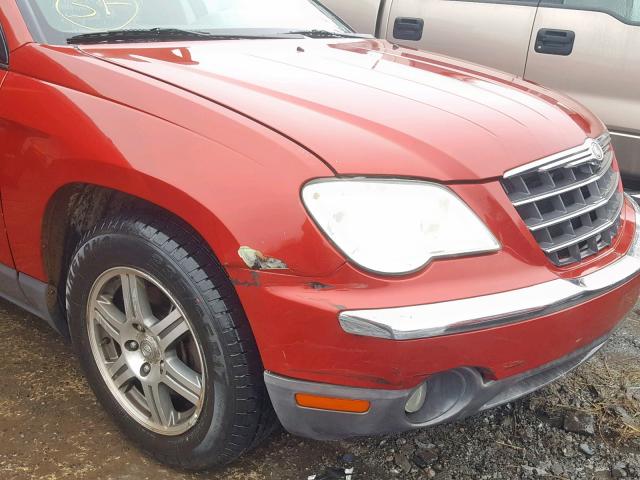 2A8GF68X17R225313 - 2007 CHRYSLER PACIFICA T RED photo 9