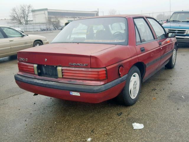 1G1LT53T2PY163938 - 1993 CHEVROLET CORSICA LT RED photo 4