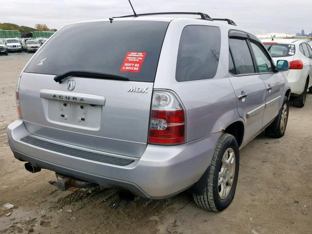 2HNYD18974H524404 - 2004 ACURA MDX TOURIN SILVER photo 4