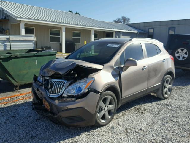 KL4CJASBXDB154041 - 2013 BUICK ENCORE SILVER photo 2